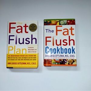 Bundle of 2 Books: The Fat Flush Plan and Cookbook by Ann Louise Gittlman